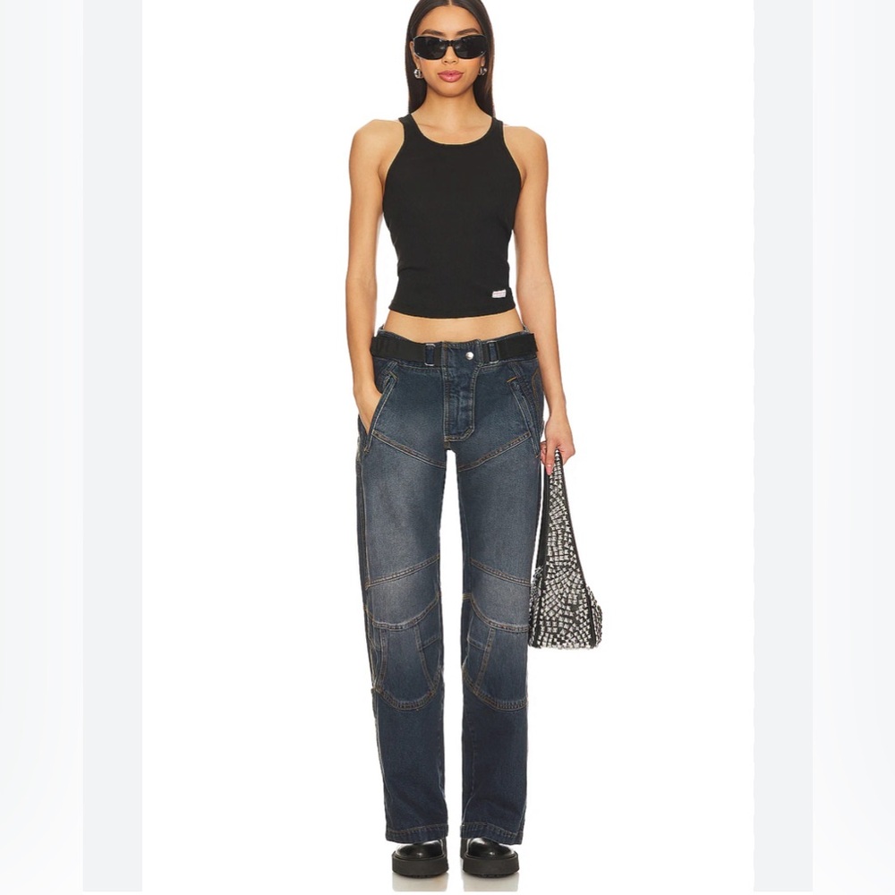 NWOT EB DENIM Moto in Bella Notte color Jean 26